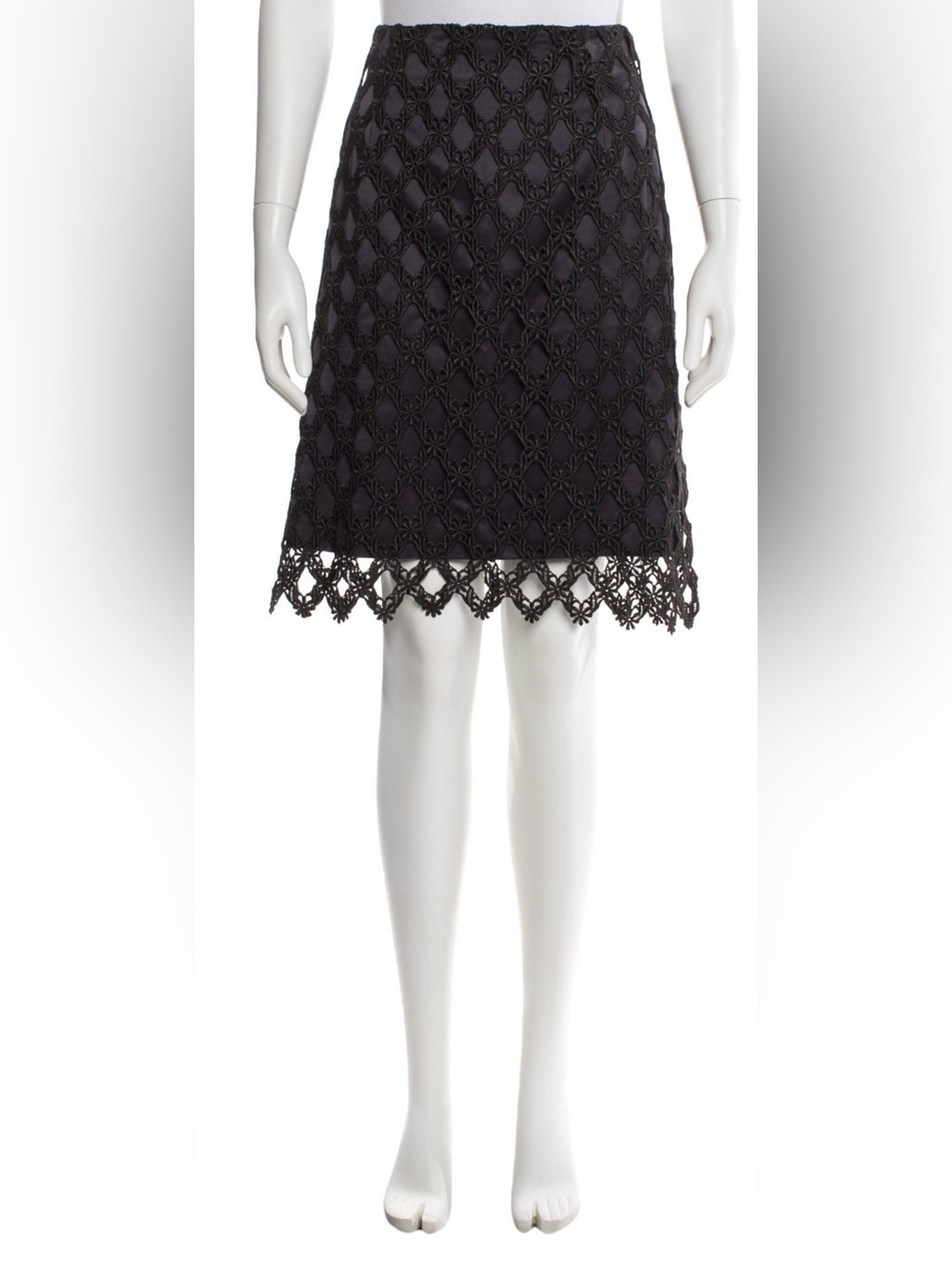 Burberry Pencil Skirt - L - Navy Blue Crochet Material - Willing to Negotiate